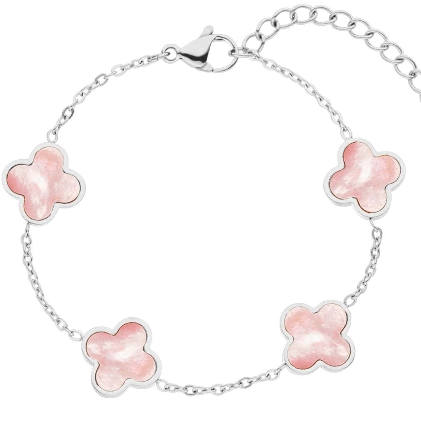 pinkes clover armband