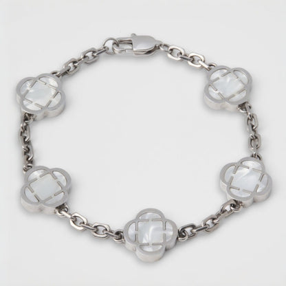 Kleestein-Armband Silber