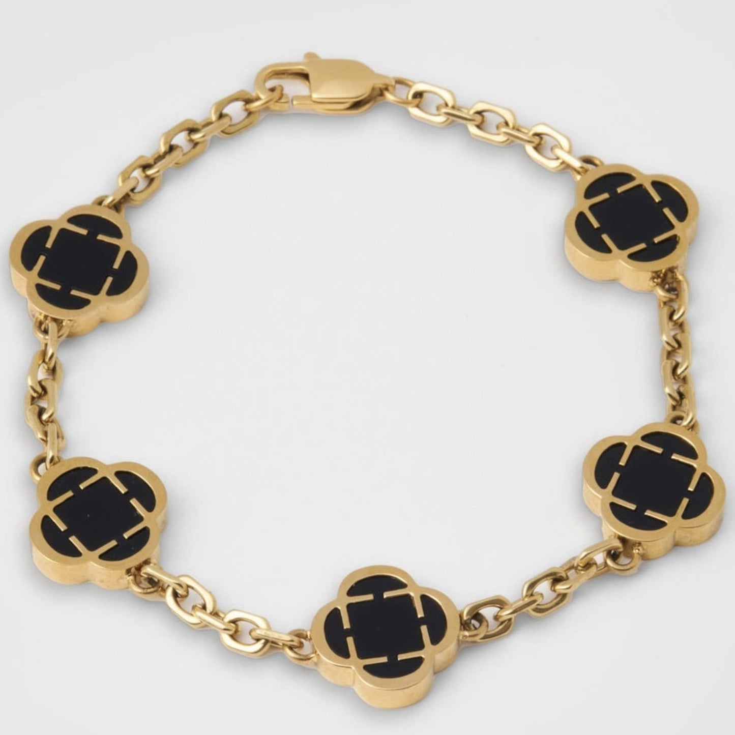 kleestein-armband (gold)